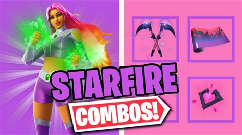 STARFIRE COMBOS | FORTNITE SKIN REVIEW - YouTube