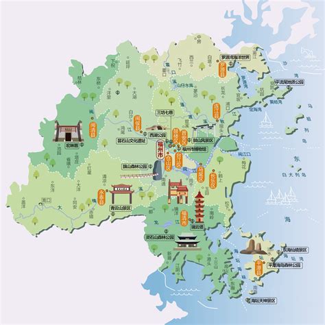 福建省福州市旅游地图高清版_福建地图_初高中地理网