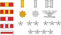 U.S. Marine Corps, officer and warrant officer rank insignia - vector image