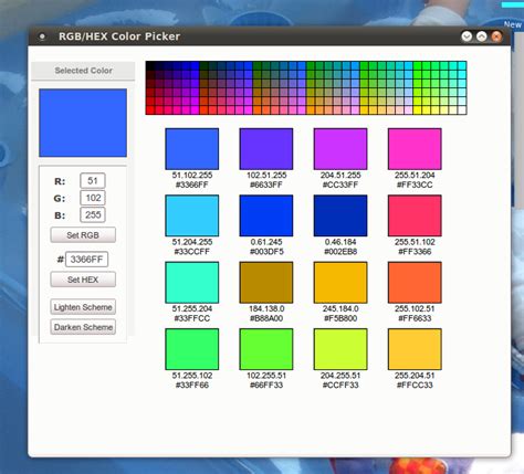 RGB/HEX Color Picker (Linux) - Download