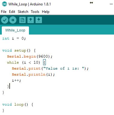 Arduino while loop in setup - hiloincredible