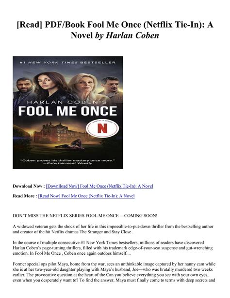 [PDF Download] Fool Me Once (Netflix Tie-In): A Novel By Harlan Coben by bertinarawley99 - Issuu