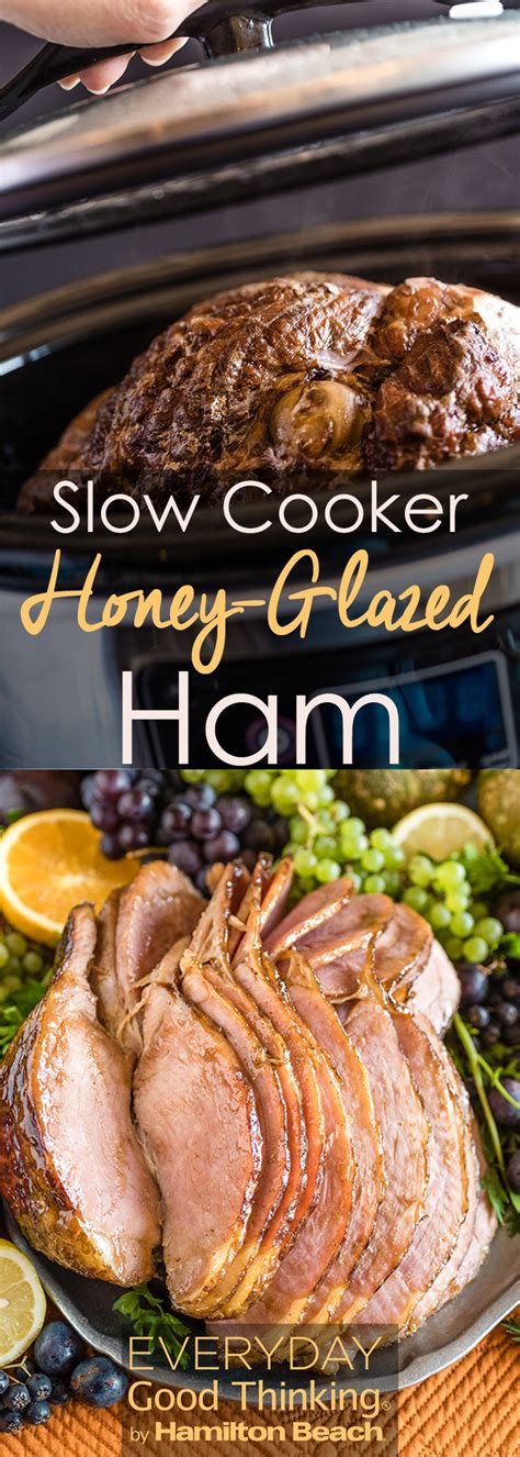 Slow Cooker Honey Glazed Ham