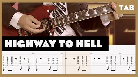 AC/DC - Highway to Hell - Guitar Tab | Lesson | Cover | Tutorial Chords ...