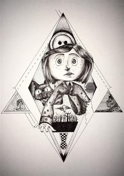 Creepy Drawings Coraline Drawing Ideas / 12 creepy drawing ideas | creepy drawings, scary ...