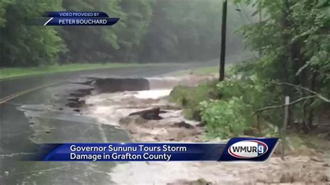 Sununu tours storm damage in Grafton County