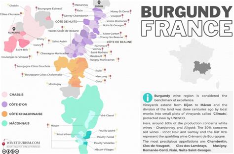 Bourgogne (Burgundy) Wine Region France Free Wine Map | Corked News