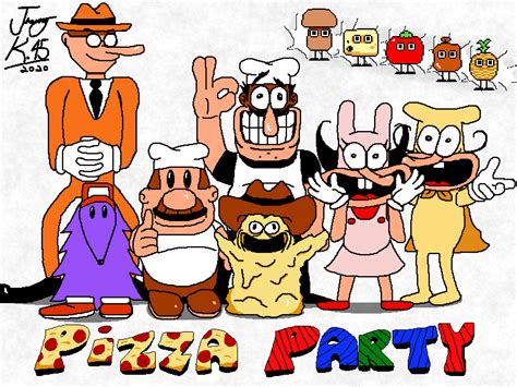 Pizza Tower - Pizza Party Cast by jhonnykiller45 on DeviantArt