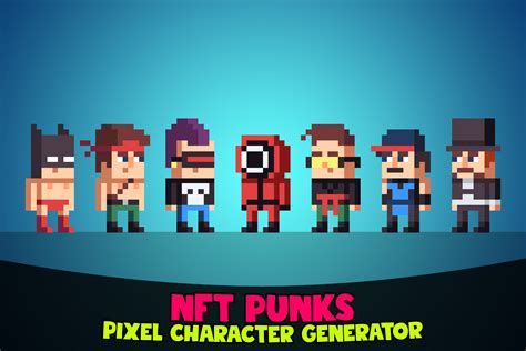 NFT Punks: Pixel Character Generator | 2D Characters | Unity Asset Store