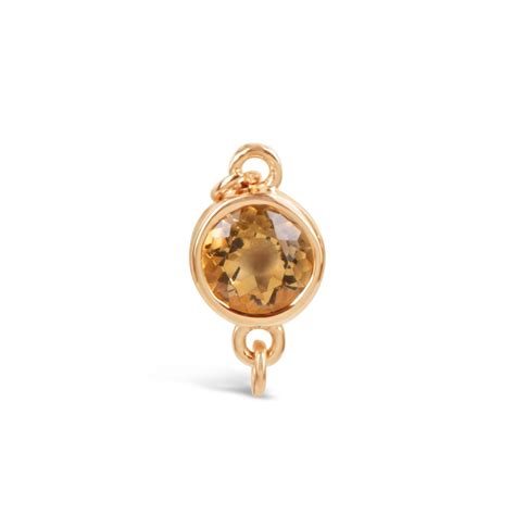 Mini Birthstone – Citrine (November) | 14K Gold | Kajal Naina