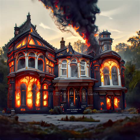 Burning house by JeffZegom on DeviantArt