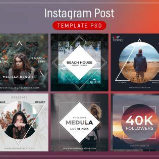 Instagram Website Template Free PSD – Download PSD