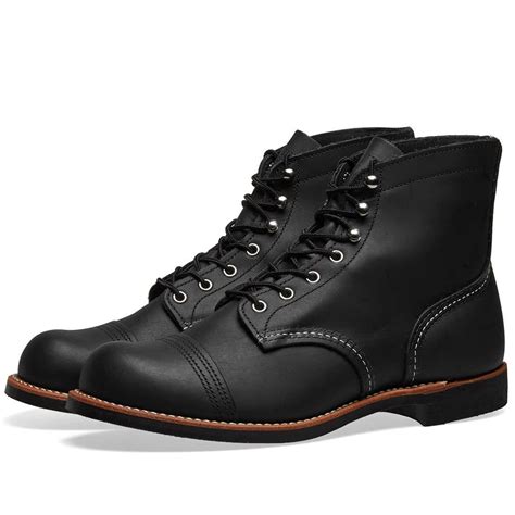 Red Wing Leather 8084 Heritage 6" Iron Ranger Boot in Black for Men ...