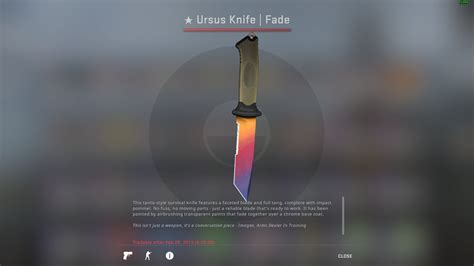 [PC] FN Ursus knife - Fade : GlobalOffensiveTrade