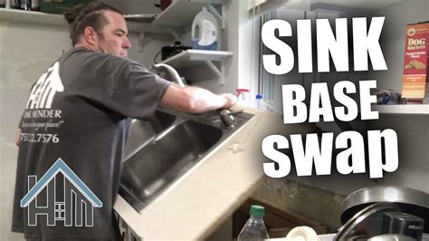 How to install kitchen sink base cabinet, replace sink base. easy ...