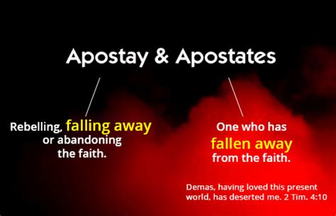 THE GREAT APOSTASY – Chugley's Chatter