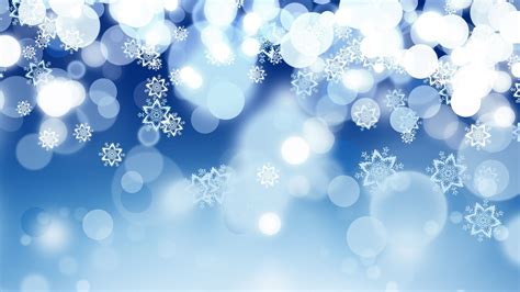 Blue background - Wonderful abstract winter snowflakes