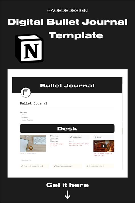 Digital Bullet Journal Notion template | Behance