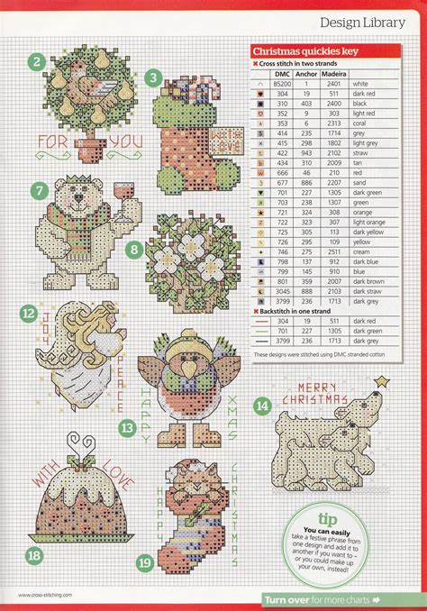 natty's cross stitch corner: 50 Small Christmas Motifs