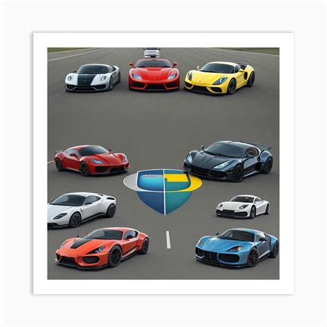 Group Of Sports Cars 1 Art Print by Leonardo - Fy