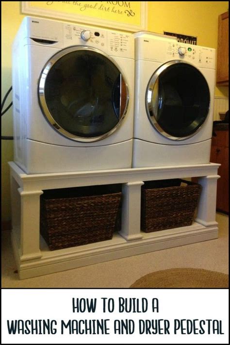 Washing Machine and Dryer Pedestal - DIY projects for everyone! | Laundry room pedestal, Laundry ...