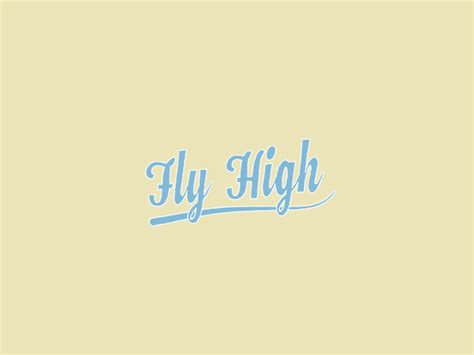 Fly High Title {gif} by Shinsuke Matsumoto on Dribbble