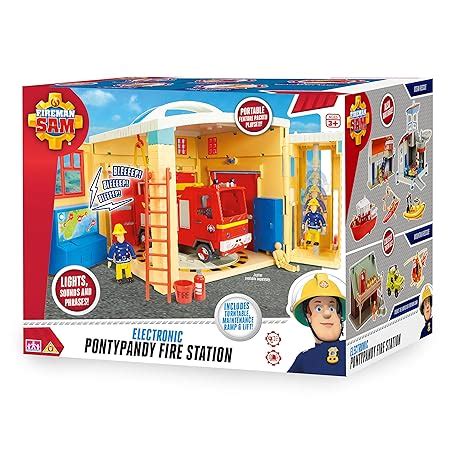 Fireman Sam 05958 Sam Electronic Pontypandy Fire Station Toy: Amazon.co.uk: Toys & Games