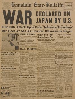 World War II Newspaper Headlines – Hawaii Alive