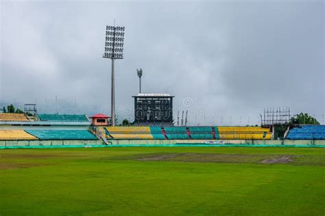 Dharamshala Cricket Stadium Editorial Photo - Image of cricket ...