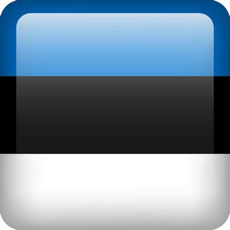 Premium Vector | Estonia flag button square emblem of estonia vector estonian flag symbol colors ...