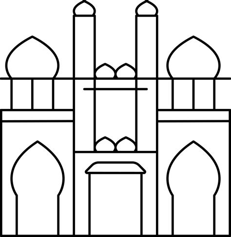 Red Fort Outline