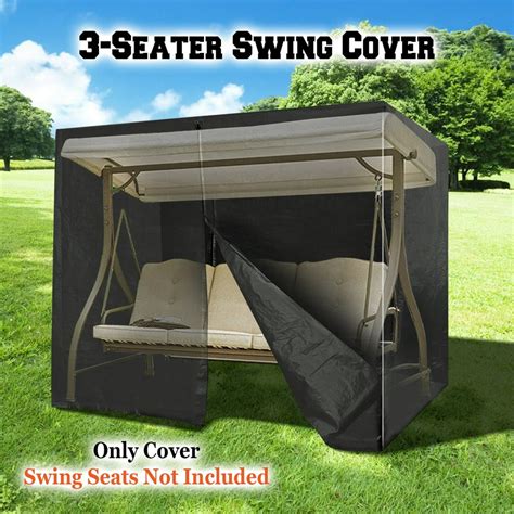 Strong Camel 3 Seater Patio Canopy Swing Cover - Outdoor Furniture Porch Waterproof Protector ...