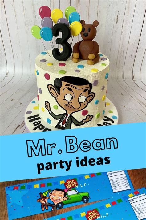 Mr Bean party ideas in 2022 | Mr bean birthday, Mr bean, Polka dot cakes