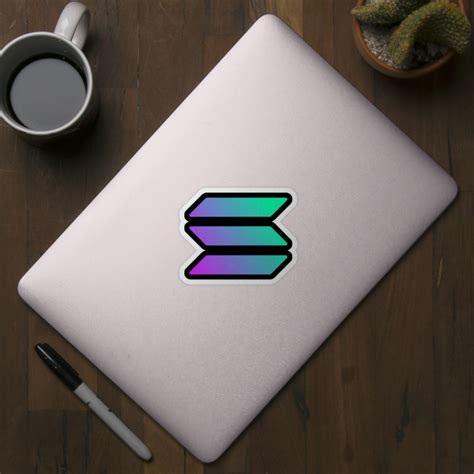 Solana SOL crypto logo - Solana - Sticker | TeePublic