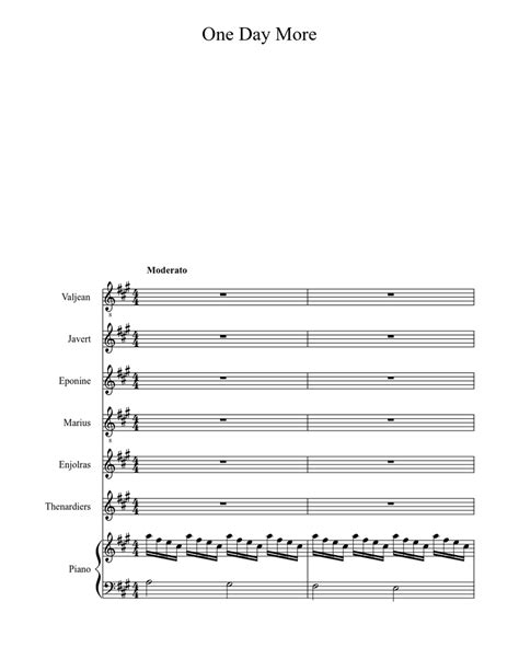 One Day More Sheet music | Download free in PDF or MIDI | Musescore.com