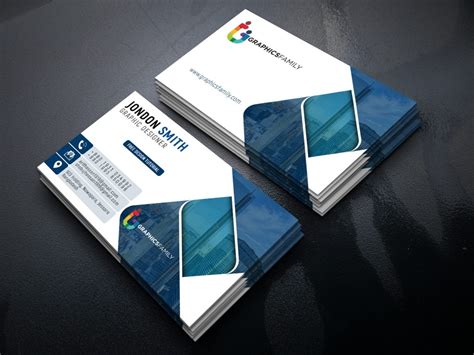 Graphic Artist Professional Business Card Design Template – GraphicsFamily