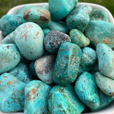 Turquoise Stone from Peru Natural Turquoise Stones Reiki | Etsy