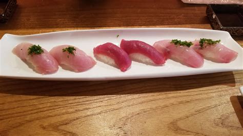 Yellowtail, Tuna, & Yellowtail Belly. Irori Sushi in LA : r/sushi