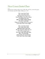 Here Comes Santa Claus Lyrics