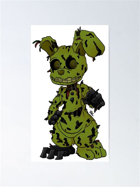 "FNAF 3 Springtrap" Poster by InkyBlackKnight | Redbubble