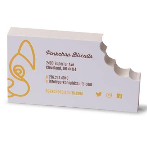 Die Cut Business Cards Templates