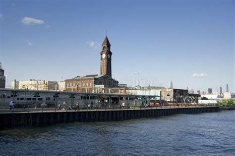 Hoboken, NJ / USA - 5/23/18: a View of Hoboken Terminal and Waterfront ...