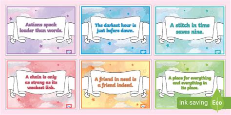 Proverbs Classroom Display Posters | Printable Proverbs