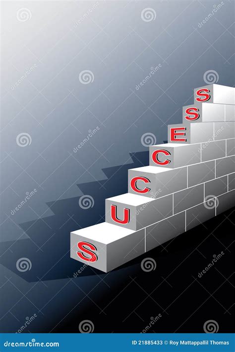 Steps to success stock vector. Illustration of achievement - 21885433