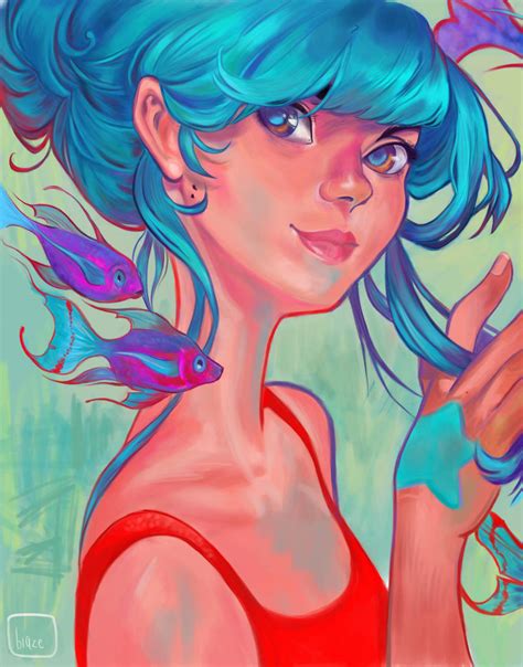 My attempt a Loish style digital painting! by cyberculprit on DeviantArt