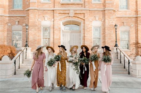 We'd Rock This Boho Bridesmaids Look at the Drop of a Hat - Green Wedding Shoes