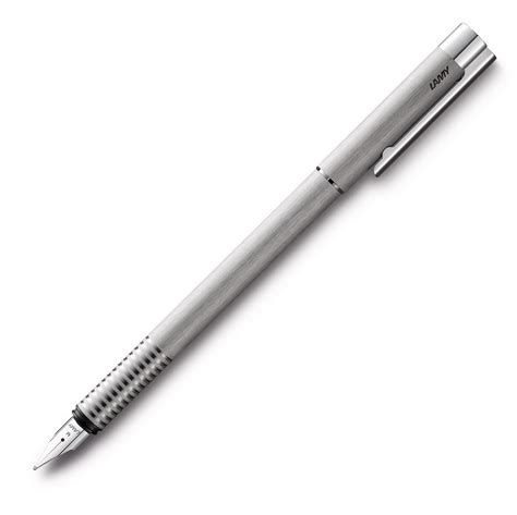 LOGO - FOUNTAIN PEN - MEDIUM - STAINLESS STEEL