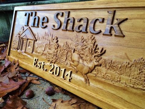 Personalized Cabin Sign Custom Wood Sign Rustic Cabin Decor