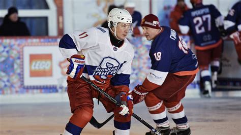 'Ice man' Vladimir Putin plays hockey in Red Square | World News | Sky News