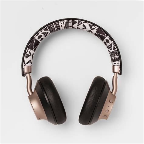 heyday Wireless On-Ear Headphones - Black Print/Gold | eBay